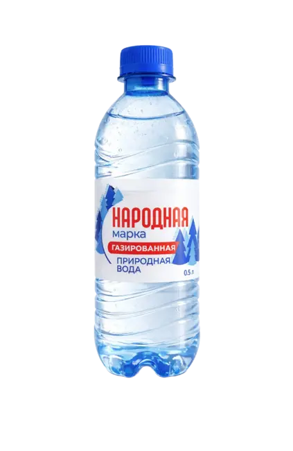 Бутылка газированной воды «Народная марка»